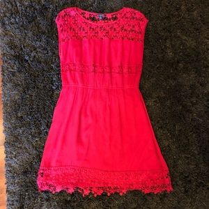 American Eagle Pink Lace Dress